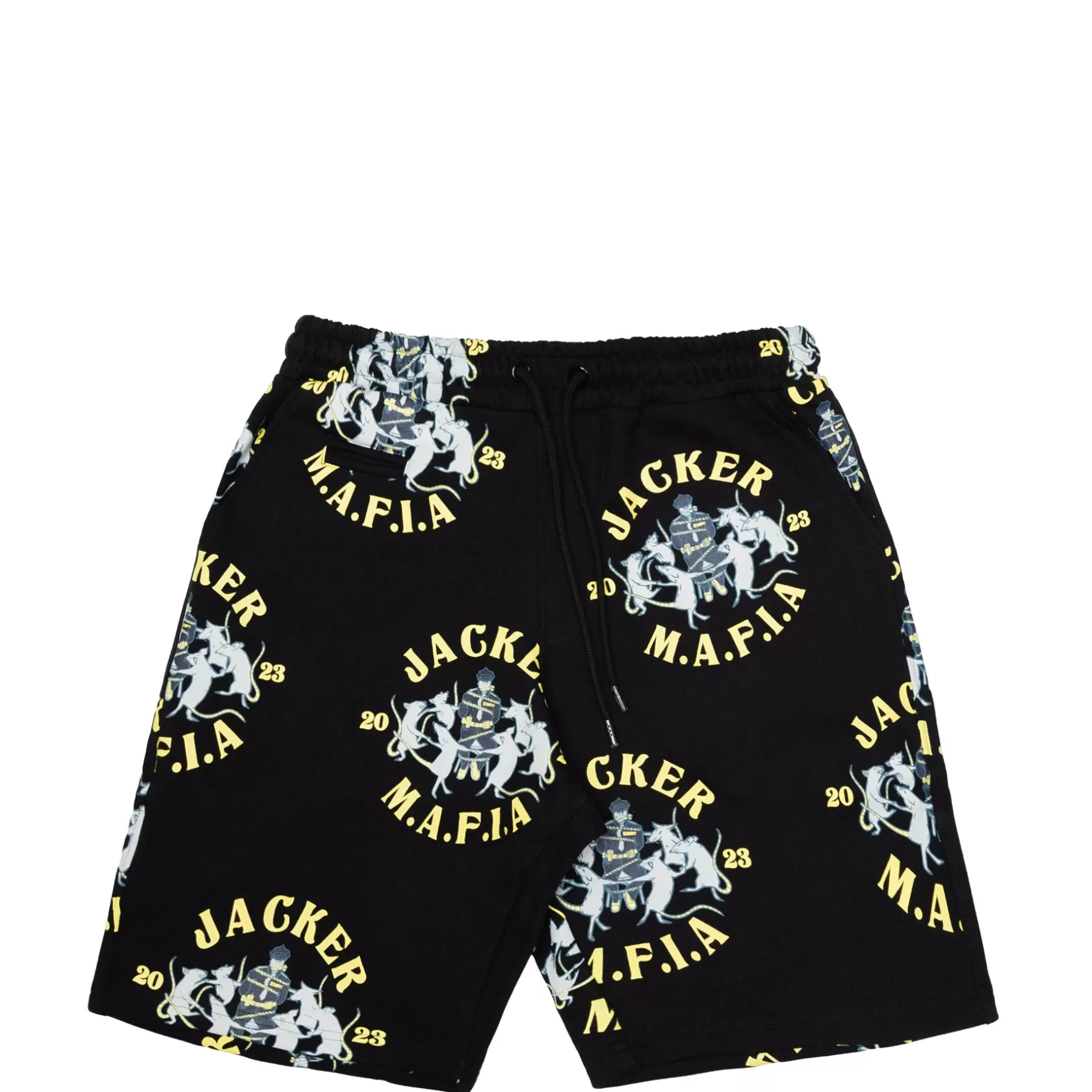 Fashion DANCING RATS - SHORT - BLACK Pantalons & Shorts