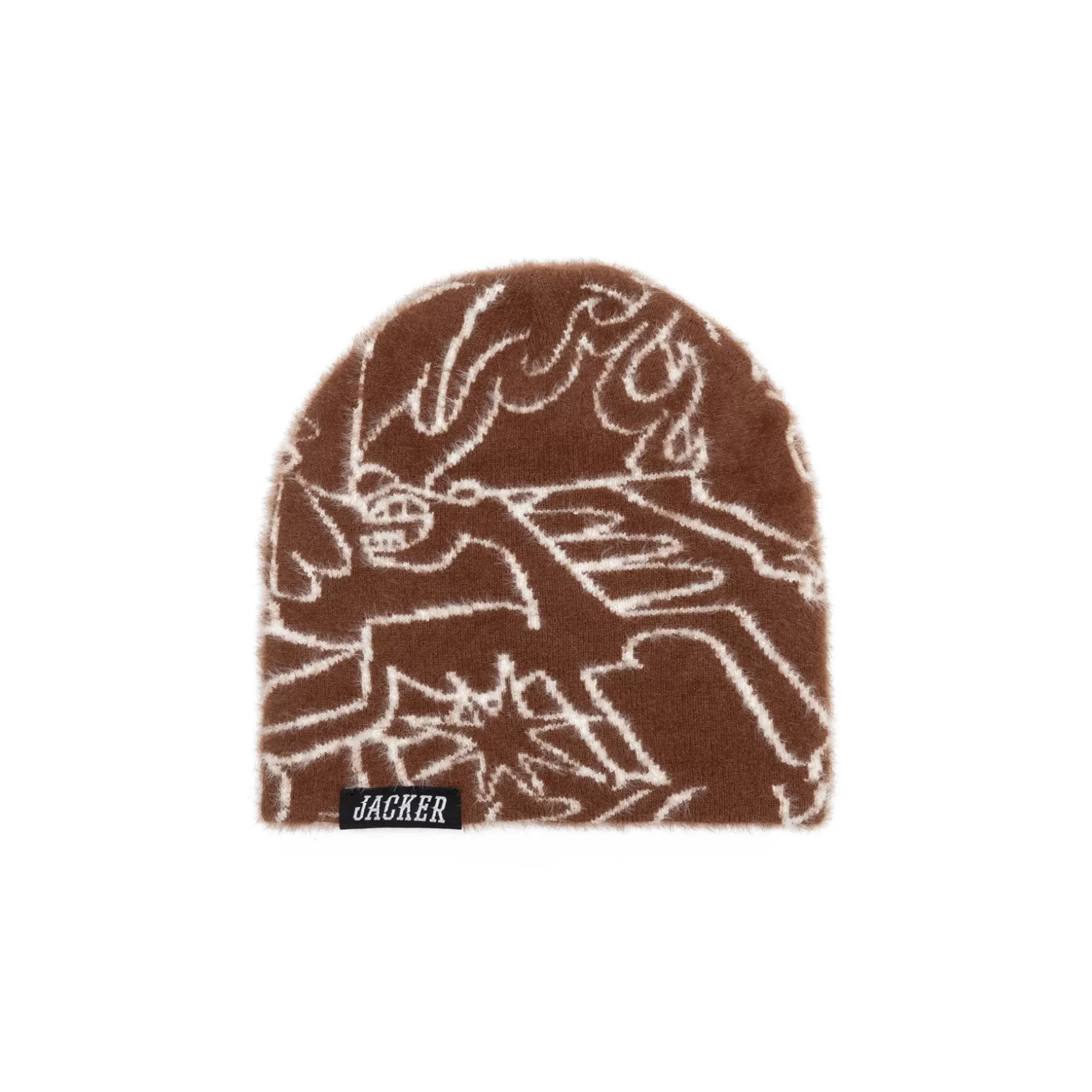 Sale HORSICA HAIRY BEANIE - BROWN Headwear